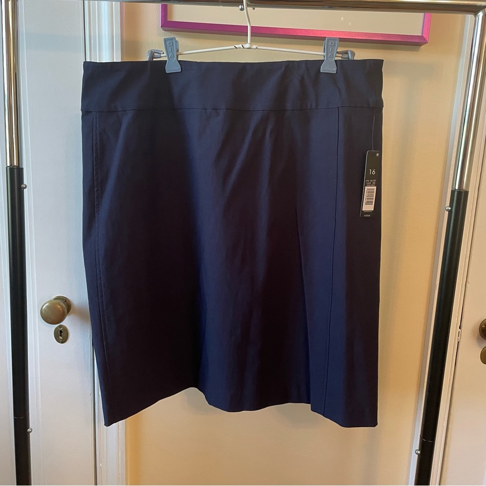NIC + ZOE Navy Skirt